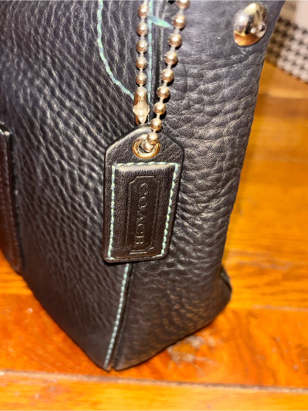 Vintage Coach Chelsea Turnlock Hobo C06S-8A38 Black Pebbled Leather - Picture 4 of 11
